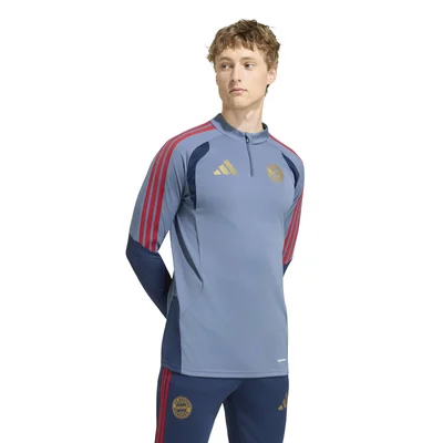Bayern Munchen trainingstrui 1/4-zip 2026/2027 donkerblauw rood goud